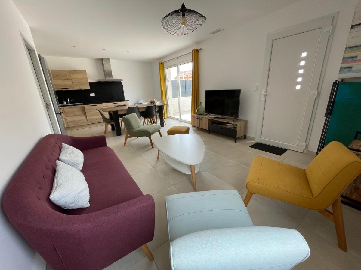 Val Des Bruyeres - Gite 15Mn Pezenas Avec Terrasse Et Cour Close - Parking Privatif Securise - Wifi Ftth Gratuit Neffies Dış mekan fotoğraf